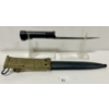 Image 2 : BELGIAN FN FAL BAYONET WITH SCABBARD