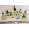 Image 3 : LOT OF 8 - SCHMID WALT DISNEY SNOW WHITE & SEVEN DWARVES MUSIC BOXES