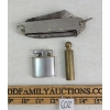 Image 2 : LOT OF 3 - VINTAGE RONSON LIGHTER, MULTI-TOOL & BRASS POWDER MEASURER