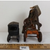 Image 3 : LOT OF 2 - CAST IRON CAR & TRACTOR - INCL KENTON TOYS