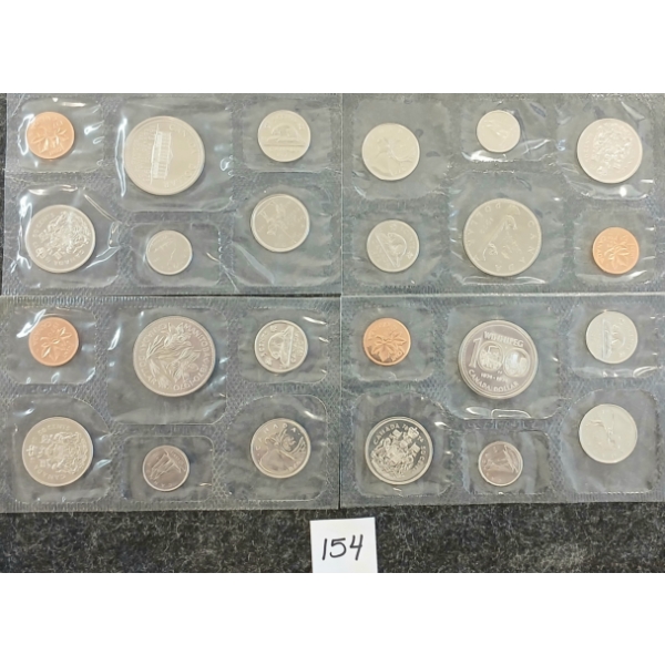 LOT OF 4 - 1970-1974 RCM UNCIRCULATED SETS