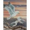 Image 2 : "SUMMER EVENING - SEAGULLS" BY CHRISTINE MARSHALL (PRS CDN ARTIST) - FRAMED PRINT 