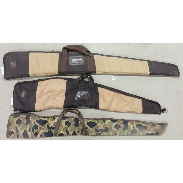 LOT OF 3 - SOFT LONG GUN CASES