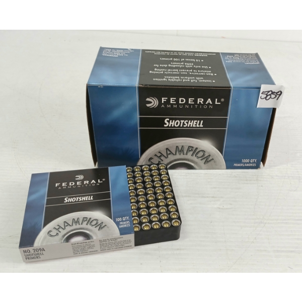 PRIMERS: 1000X FEDERAL SHOTSHELL PRIMERS - NO. 209A