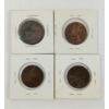 Image 2 : LOT OF 4 - 1832, 1861, 1871 & 1876 LARGE FULL & HALF CENT COINS - INCL NOVA SCOTIA & P.E.I.