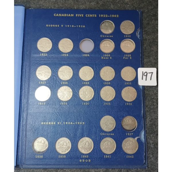 1922-1951 CDN NICKELS BOOKLET