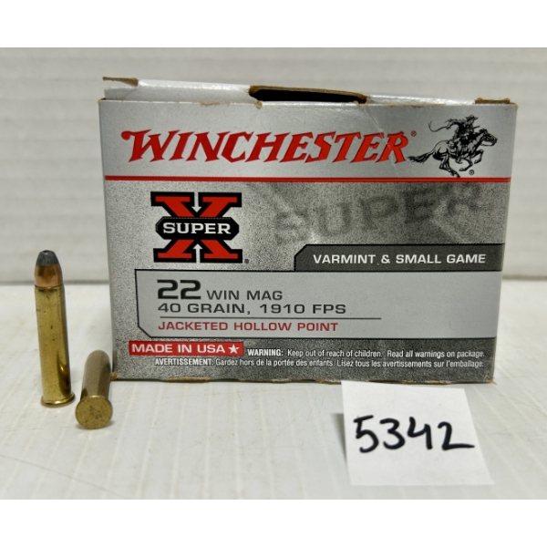 AMMO: 150X WINCHESTER .22 WIN MAG 40GR. 