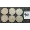 Image 2 : LOT OF 6 - 1946-1948 CDN 25 CENT COINS