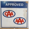 Image 2 : CAA / AAA DBL SIDED METAL SIGN