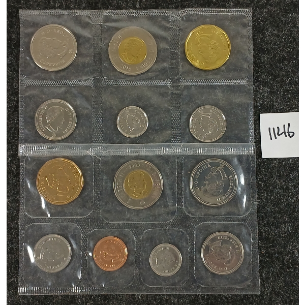 LOT OF 2 - 2008 & 2016 RCM UNCIRCULATED SETS