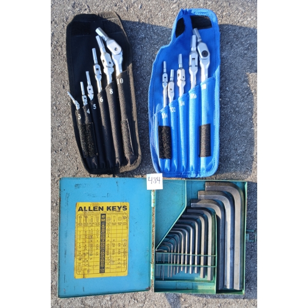 LOT OF 3 - ALLEN KEYS & HEX WRENCH SETS