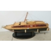 Image 3 : CHRIS CRAFT STYLE SPEEDBOAT MODEL W/ STAND