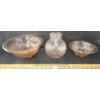Image 2 : LOT OF 5 - ASSORTED PINK DEPRESSION GLASS PCS