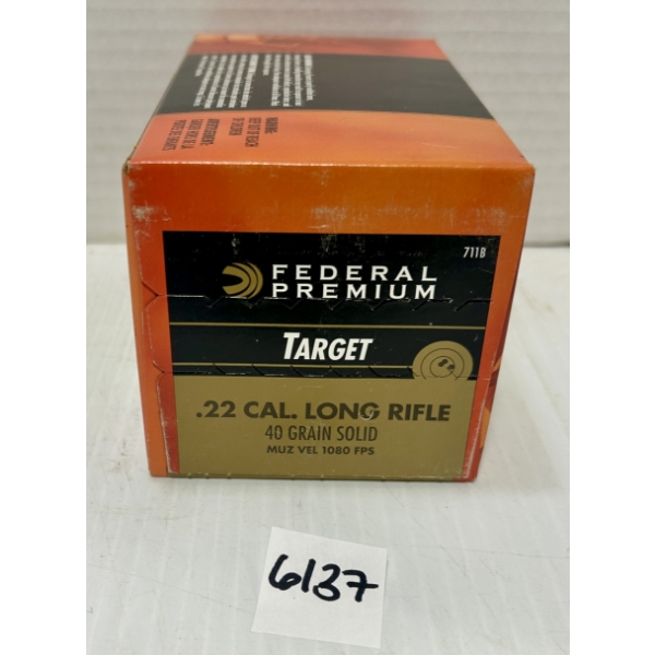 AMMO: 500X FEDERAL .22 LR - 40 GR