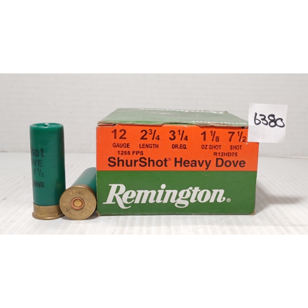 AMMO: 25X REMINGTON 12GA - 2 3/4IN - 7 1/2 SHOT