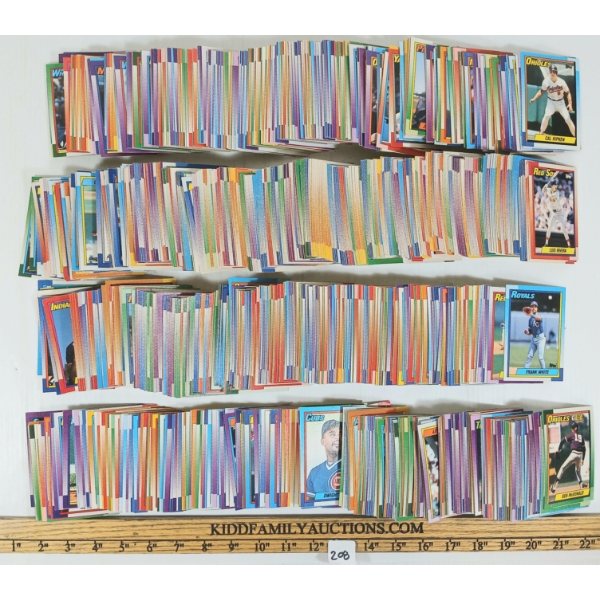 QTY OF 1989-91 BASEBALL CARDS - INCL BLUE JAYS, CUBS, RED SOX, ETC.
