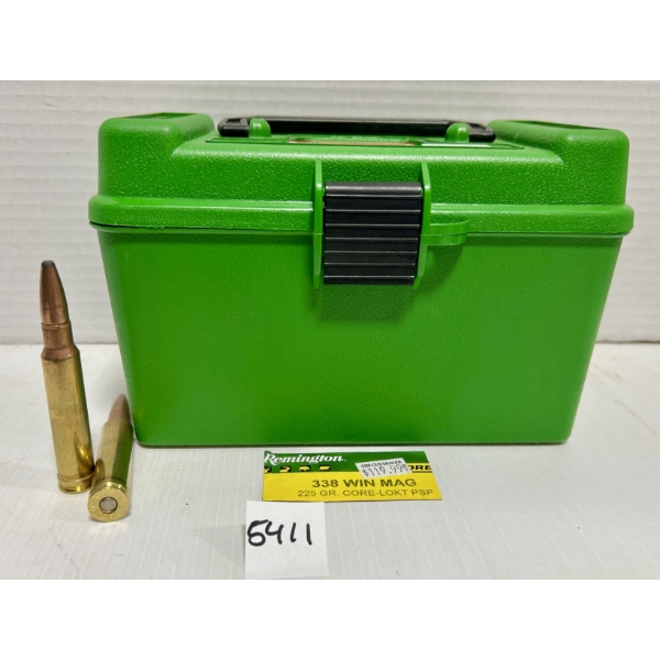 AMMO: 40X REMINGTON .338 WIN MAG 225GR. PSP