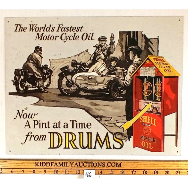 SHELL MOTORCYCLE OIL - SST SIGN