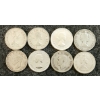 Image 2 : LOT OF 8 - 1962-1968 CDN 25 CENT COINS