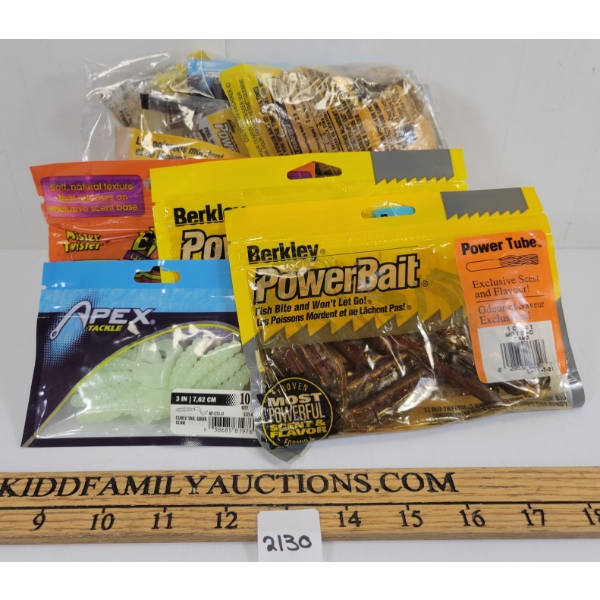 QTY OF POWERBAIT RUBBER BAIT