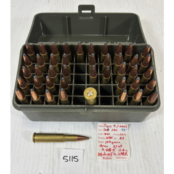 AMMO: 44 X .303 SAVAGE - RELOADS