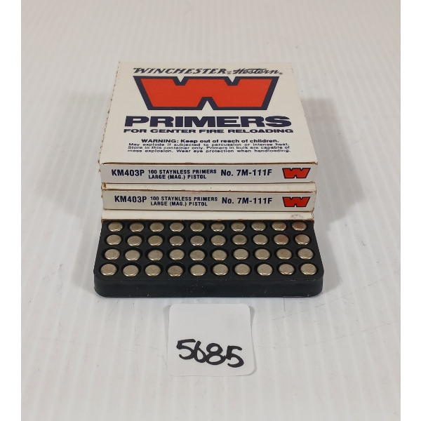 PRIMERS: 400X WINCHESTER WESTERN CENTER FIRE NO. 7M-111F PRIMERS