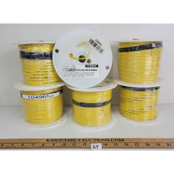 LOT OF 6 - OMEGA T/C EXTENSION WIRE SPOOLS