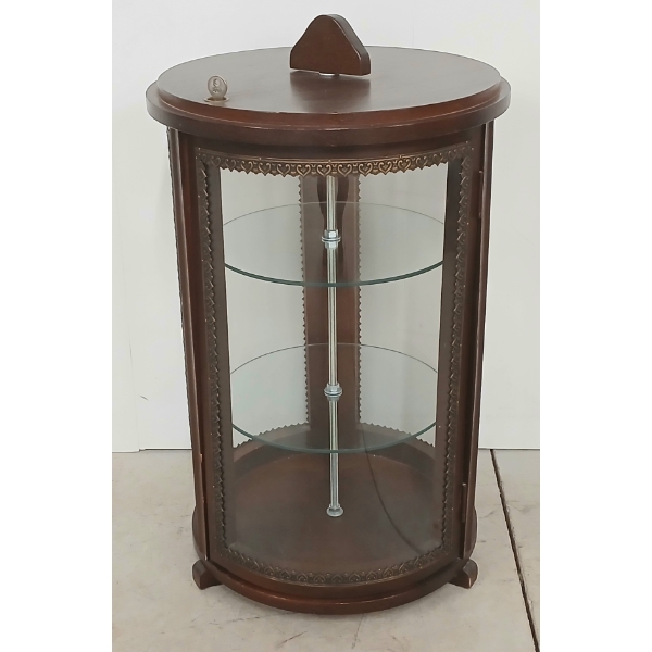 ROTATING CURIO CABINET W/ KEY