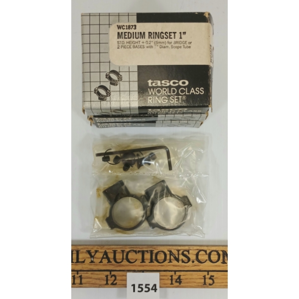 LOT OF 3 - TASCO 1IN RING SETS 