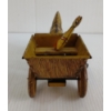 Image 5 : MARX PRESSED TIN WIND UP HORSE & WAGON