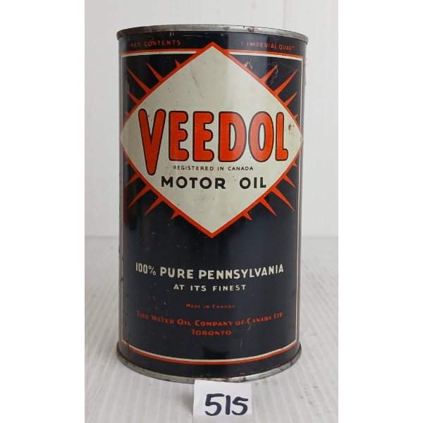 VEEDOL MOTOR OIL QT CAN
