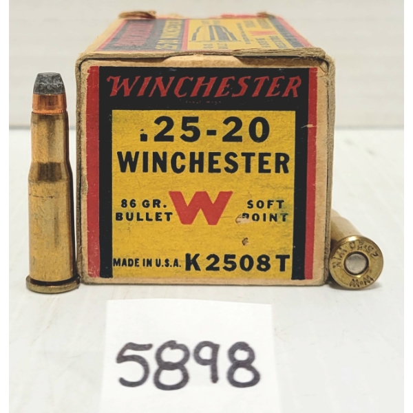 AMMO: 50X WINCHESTER .25-20 WIN 86 GR. SP