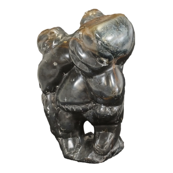 MOTHER W/ CHILDREN - SIGNED - STONE