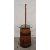 Image 2 : REPURPOSED BUTTER CHURN SIDE TABLE