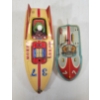 Image 6 : LOT OF 2 - TIN WIND UP ARROW & FLASH BOATS