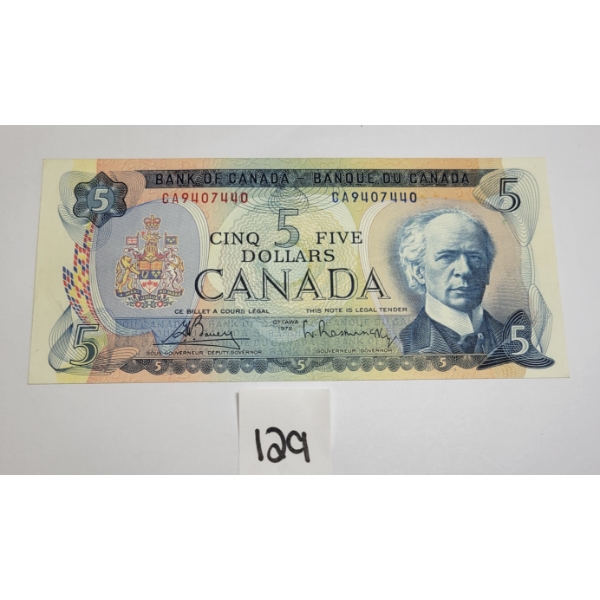 1972 CDN $5 BANKNOTE