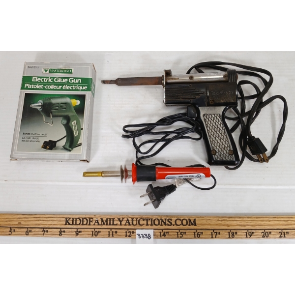 LOT OF 3 - TRIG R HEAT WALL SOLDERING IRON & KOPEN WOOD BURNING PEN