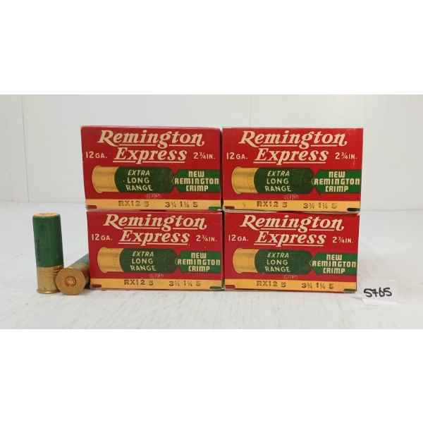 AMMO: 125X REMINGTON EXPRESS 12GA - 2 3/4IN - #5 SHOT - COLLECTIBLE BOXES