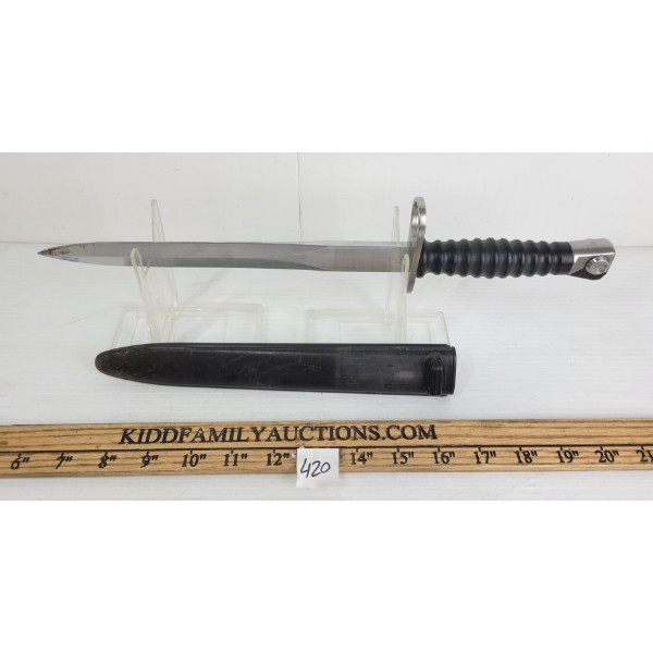 SWISS F&W M1957 BAYONET W/ SCABBARD
