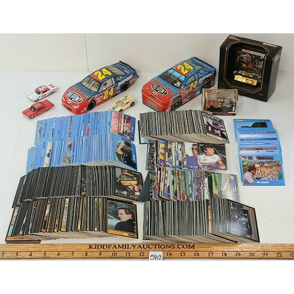 JOB LOT - NASCAR DIECAST MODELS, PRO RACING & CLASSIC MONSTER TRUCKS COLLECTIBLE CARDS, ETC