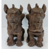 Image 2 : PAIR OF CAST GARGOYLE GARDEN STATUES