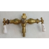 Image 3 : JOB LOT - VINTAGE HOUSE HARDWARES - INCL BRASS FAUCETS, PORCELAIN DOOR KNOBS, ETC