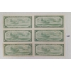 Image 2 : LOT OF 5 - 1954 CDN $1 BANKNOTES