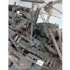 Image 5 : BRONZE SHIP SCULPTURE W/ STONE & STEEL BASE