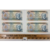 Image 1 : LOT OF 4 - 1979 CDN $5 BANKNOTES - SEQUENTIAL