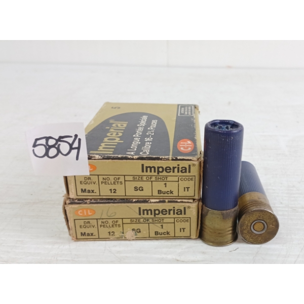 AMMO: 10X IMPERIAL 16GA - 2-3/4IN - BUCK SHOT