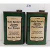 Image 3 : LOT OF 2 - BEATTY SPECIAL PUMP OIL 16OZ CANS