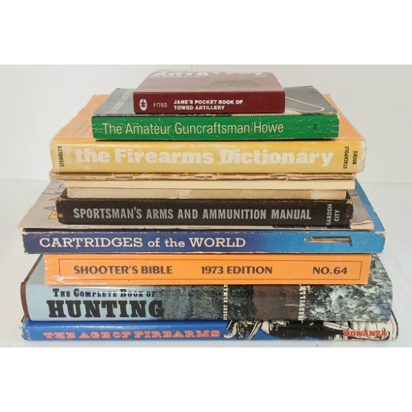 LOT OF 12 - FIREARM PUBLICATIONS - INCL "SHOOTER'S BIBLE," "THE AGE OF FIREARMS," ETC 