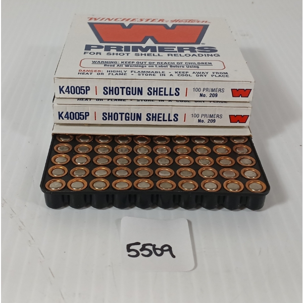 PRIMERS: APPROX 300X WINCHESTER NO. W209 SHOTSHELL PRIMERS