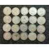 Image 2 : LOT OF 20 - 1941-1968 CDN 25 CENT COINS